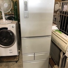 福岡市内配送無料　東芝 TOSHIBA GR-E43G-SS [冷蔵庫（427L・右開き） ブライトシルバー VEGETA(ベジータ)]の画像