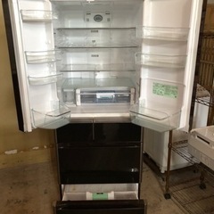 福岡市内配送設置無料　日立 HITACHI R-G5200E XT [Gシリーズ 真空チルド （517L・フレンチドア） 6ドア クリスタルブラウン]の画像