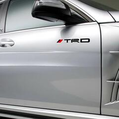 2枚セット TRD トヨタ TOYOTA ステッカー デカール 30cm サイド ウインドウ ブラック 黒 GRの画像