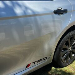 2枚セット TRD トヨタ TOYOTA ステッカー デカール 30cm サイド ウインドウ ブラック 黒 GRの画像
