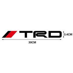 2枚セット TRD トヨタ TOYOTA ステッカー デカール 30cm サイド ウインドウ ブラック 黒 GRの画像