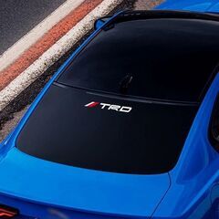 2枚セット TRD トヨタ TOYOTA ステッカー デカール 30cm サイド ウインドウ ホワイト 白 GRの画像