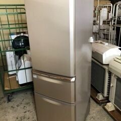 福岡市内配送設置無料　三菱電機 MITSUBISHI ELECTRIC MR-C37Y-P [冷蔵庫 Cシリーズ （370L・右開き） 3ドア シャンパンピンク]