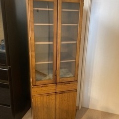 【食器棚】　上下分割可能　値下げ