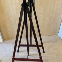 お値下げ中　イーゼル2台セット　木製　オーク色