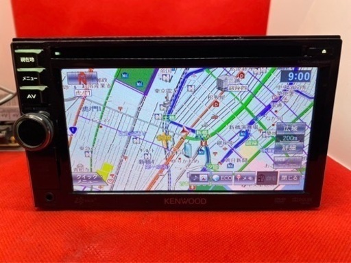 KENWOOD 簡単操作　MDV-434DT  フルセグ　新品バックカメラ付き　か-1