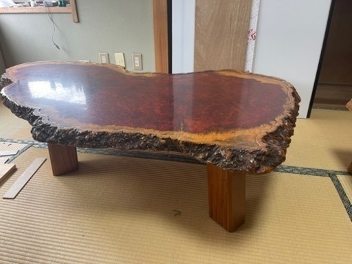 【本日中】一枚板ローテーブル