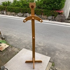 木製キッズ用ポールハンガー　くまさんのポールハンガー