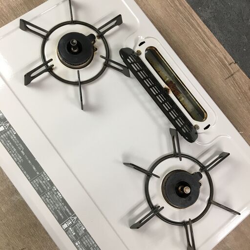 6/2終 Rinnai リンナイ LPガス用 ガステーブル DCM01BEL 左強火 菊TK