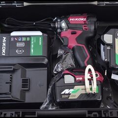 未使用 Hikoki WH18DC 2XP (R) フレアレッド 赤 18V/マルチボルト 2XPR インパクトドライバー