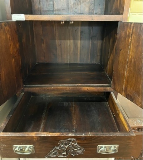 【BY REUSE 霧島国分新町店 出張買取•見積完全無料¥0】アンティーク調　飾り棚