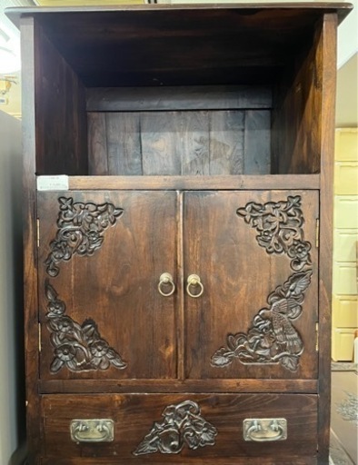 【BY REUSE 霧島国分新町店 出張買取•見積完全無料¥0】アンティーク調　飾り棚