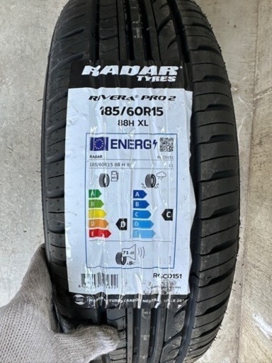 新品未使用 185/60R15 サマータイヤ ホイールセット Radar Rivera Pro 2 4本セット