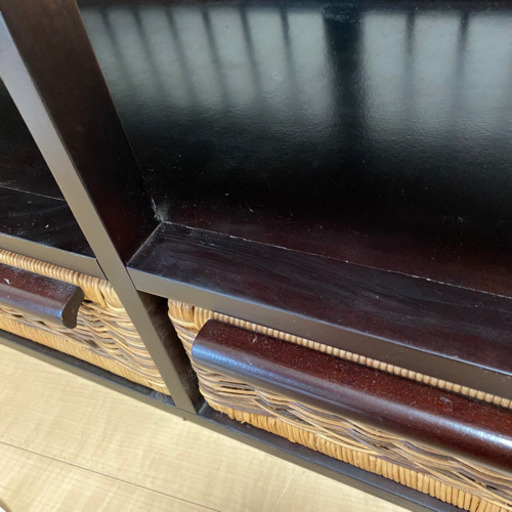 【急ぎ！！】テレビ台　アジアン家具　アジアン　ラタン　ローボード