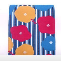 新品未使用／カラフルポップな牡丹柄半幅帯の画像