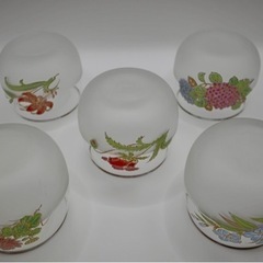 カップ＆ソーサー 5客セット/ ガラスの画像