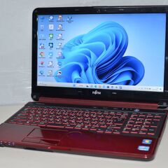 中古ノートパソコン Windows11+office 富士通 AH54/H core i5-3210M/メモリ4GB/爆速SSD256GB/15.6インチ/無線内蔵/ブルーレイ/webカメラ