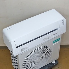 🌸ﾊｲｾﾝｽ凍結洗浄‼️21年製ほぼ新同品,冷房9帖クラス,設置工事込み,本体保証1年間付き,[商品番号:201]の画像