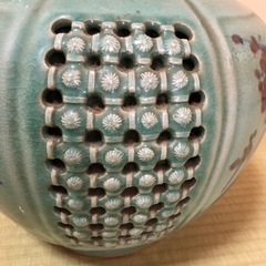 高麗青磁　壺　花瓶　海泉の画像