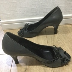 23cm 本革グレー×ブラック　アカクラの画像