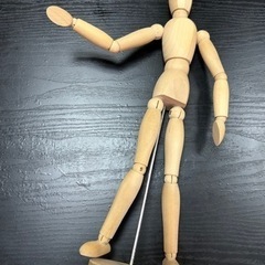 🌈No. 90.クネクネ⭐️木製人形の画像