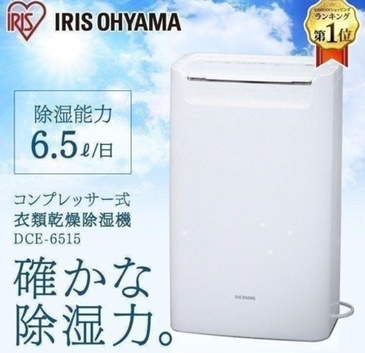 除湿機 コンプレッサー式 アイリスオーヤマ DCE-6515