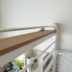 売約済　白　ロフトベッド　パイプの画像