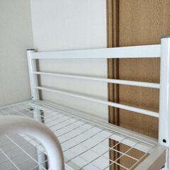 売約済　白　ロフトベッド　パイプの画像
