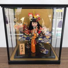 【お売りします】★★日本人形 京峰作 端午の節句 五月人形 ガラ...