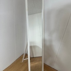 スタンドミラー　姿見　全身鏡　ホワイト