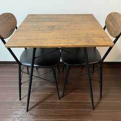 【美品】2人用 ダイニングテーブル・チェアセット