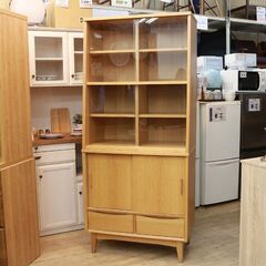 083)【廃番】unico ウニコ SIGNE シグネシリーズ カップボード 食器棚