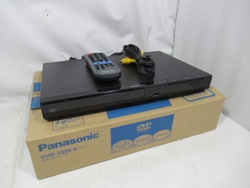1ヶ月保証/DVDプレーヤー/CDプレーヤー/ブラック/コンパクト/ミニ/パナソニック/Panasonic/DVD-S500/良品/中古品/JAKN5432/