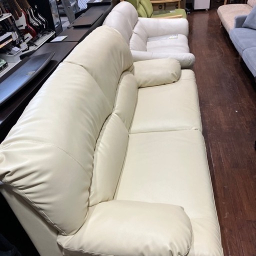 ?高級?関家具 3人掛けソファ 本革 レザー CHIFFON 3918