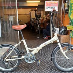 ☆整備済ﾘｻｲｸﾙ自転車! 20ｲﾝﾁ折り畳み式 6段変速 ｵﾌ...