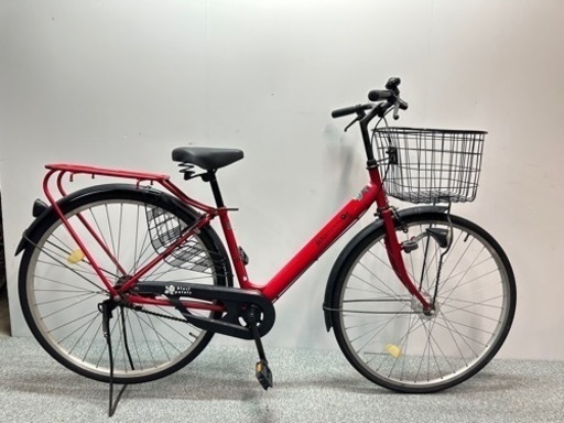 【取引中】ママチャリ　レッド系　27インチ