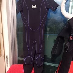 ダイビング　ウェットスーツ　上下　生地2～3㎜厚