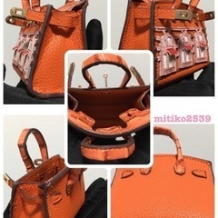 ハンドメイド 超ミニハウス バッグチャーム 超繊革PU素材の画像