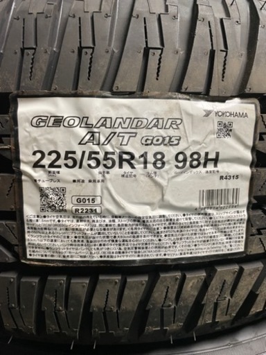 新品　ヨコハマタイヤ　ジオランダーA/T GO15 225 55 R18 デリカなどに