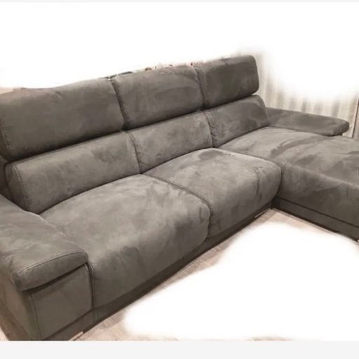 レザーテックス　カウチソファ　美品
