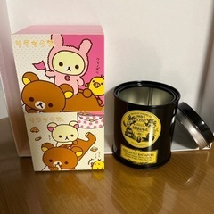 【リラックマ】キューブ型 小物入れ&紅茶の空き缶の画像