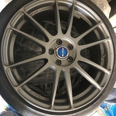 レイズ18インチ57エクストリーム　プリウス30にて使用の画像