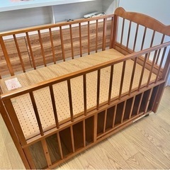 KATOJI ベビーベッド　レギュラーサイズ　ディズニー　キャスター付きの画像