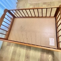 KATOJI ベビーベッド　レギュラーサイズ　ディズニー　キャスター付きの画像