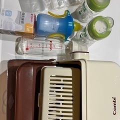 出産準備まとめ売り　哺乳瓶　バスチェア　サンプルセットの画像
