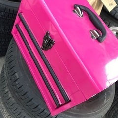 工具箱　ピンク　アストロ産　工具入れ