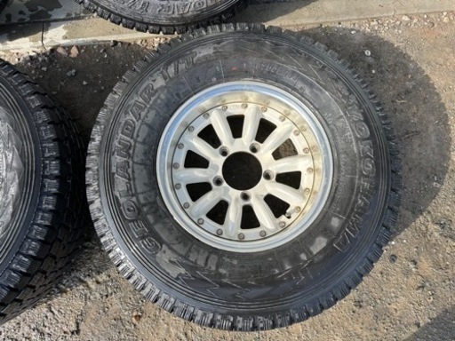 No.772 15インチ 15×7J 5H-15 139.7 4本セット 265/70R15 YOKOHAMA 2007年 スタッドレス ジムニー