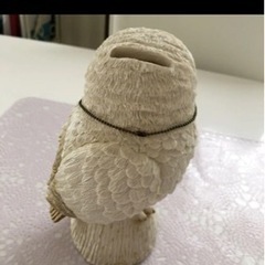 フクロウの貯金箱の画像