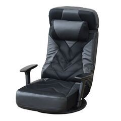 H座椅子【グリント／ブラック色】 ゲーミングチェア ハイバック ...