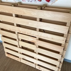 最終値下げ！　すのこ　(ひのき)   ２台セットで5000円の画像